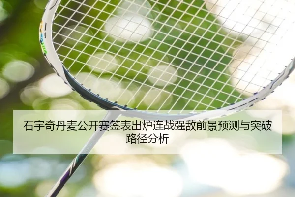 石宇奇丹麦公开赛签表出炉连战强敌前景预测与突破路径分析 | APP